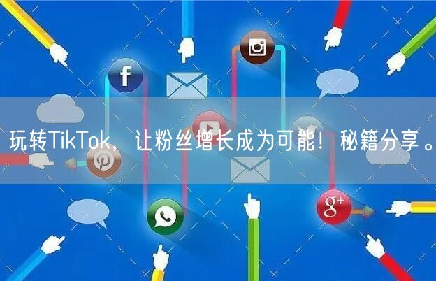 玩转TikTok，让粉丝增长成为可能！秘籍分享。