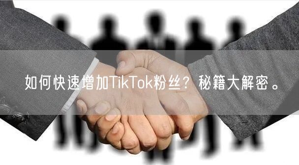 如何快速增加TikTok粉丝？秘籍大解密。