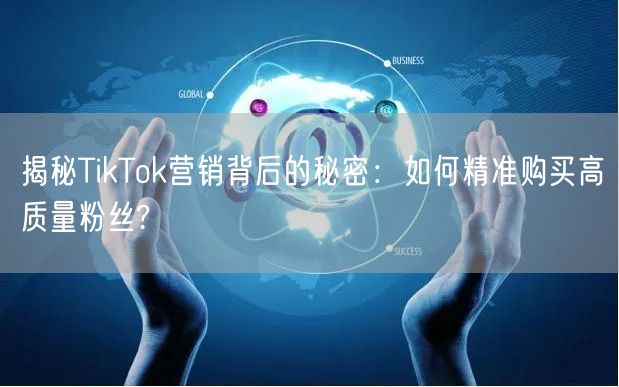 揭秘TikTok营销背后的秘密：如何精准购买高质量粉丝?