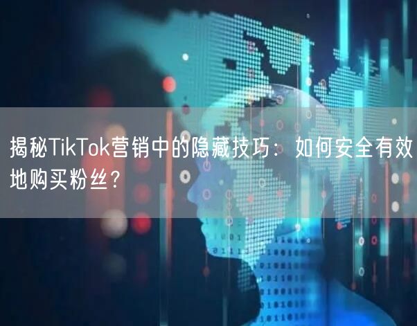 揭秘TikTok营销中的隐藏技巧：如何安全有效地购买粉丝？