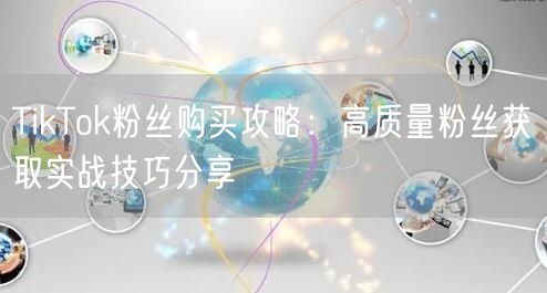 TikTok粉丝购买攻略：高质量粉丝获取实战技巧分享