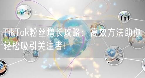 TikTok粉丝增长攻略：高效方法助你轻松吸引关注者！