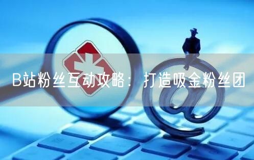 B站粉丝互动攻略：打造吸金粉丝团