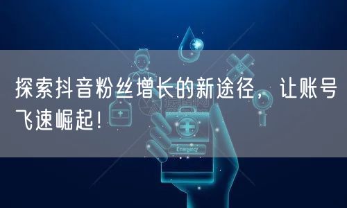 探索抖音粉丝增长的新途径，让账号飞速崛起！